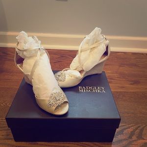 Badgley Mischka Abigail Wedge Sandal Heels